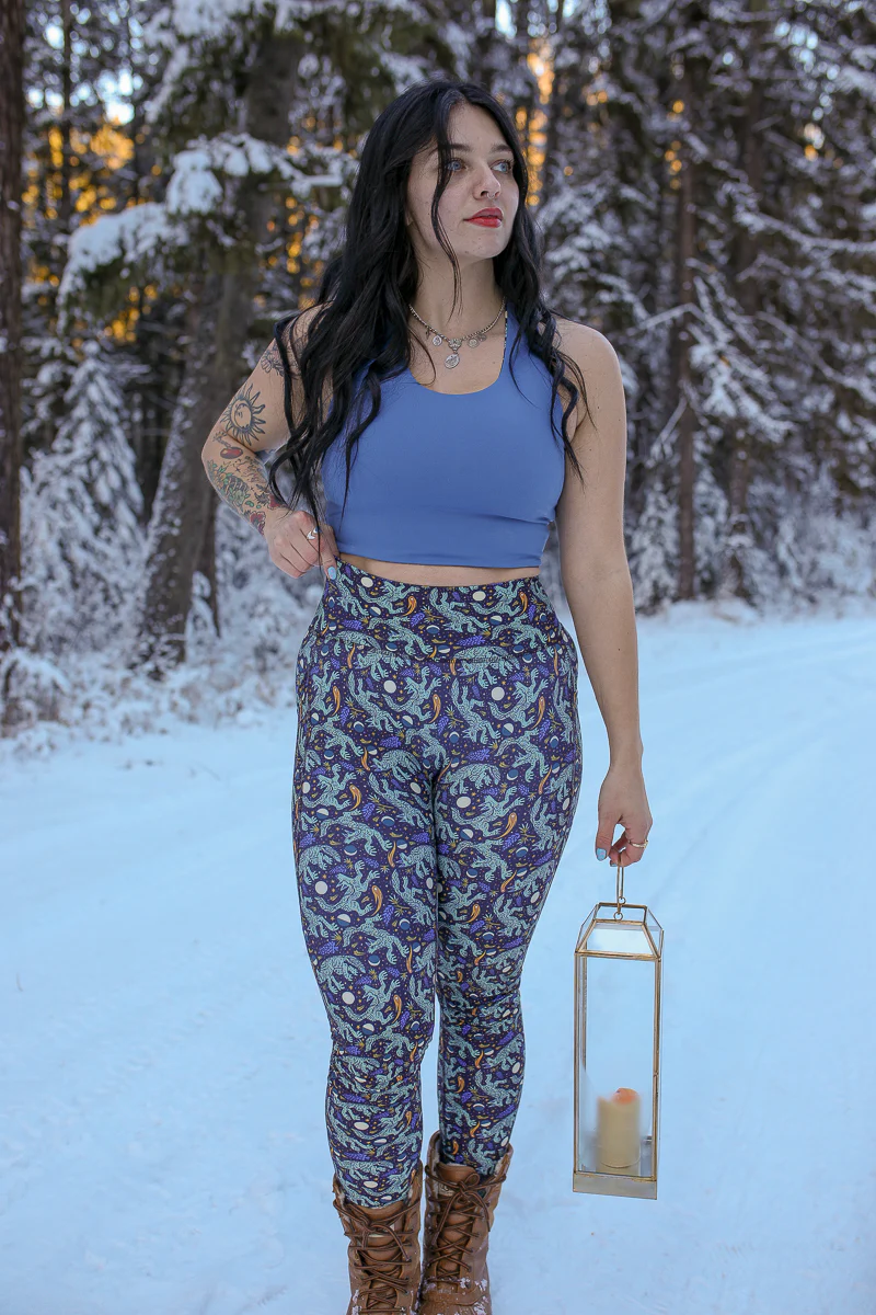 Earned It Legging | Dancing Lupine - Image 3