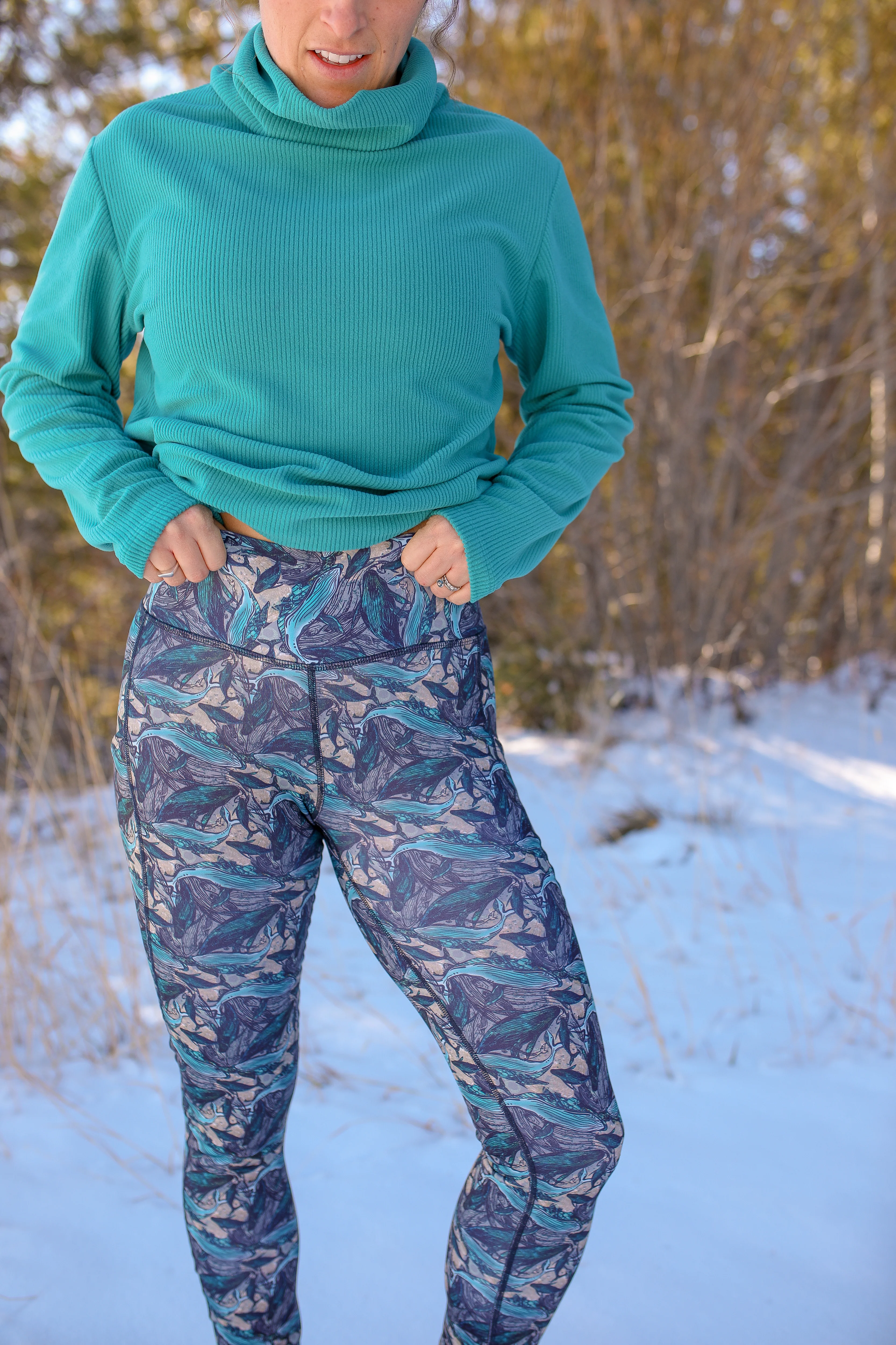 Go There Fleece Legging | Oh Whale - Image 5