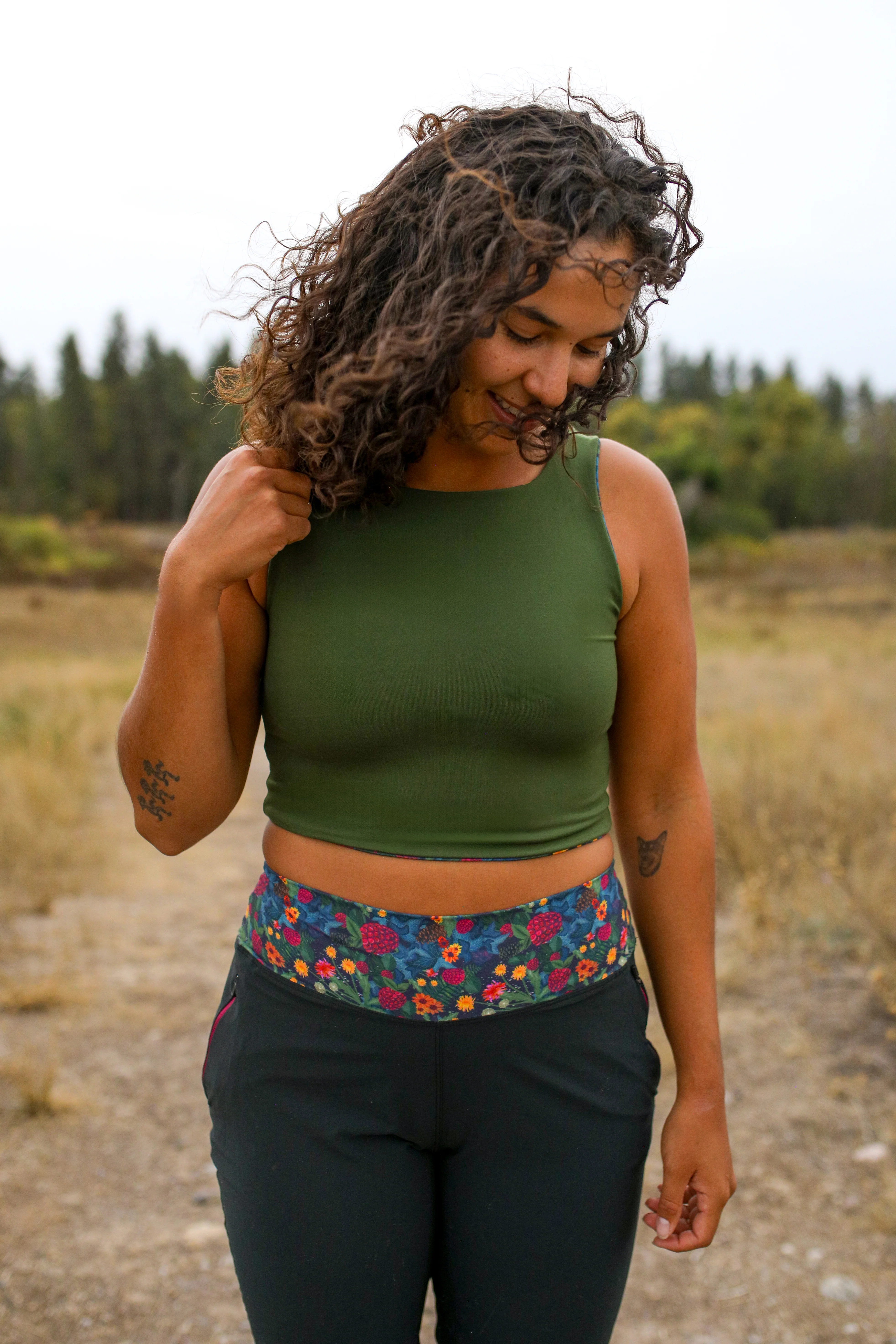Push On Crop Top |Berry Bush/Ranger - Image 4